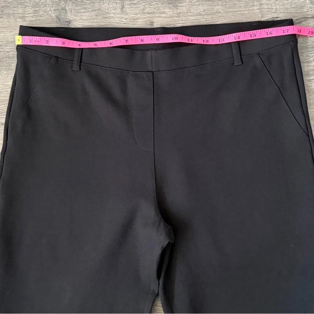 Quince Ultra Stretch Ponte Straight Leg Pants Black XL Tall 32 Inseam - Picture 9 of 12